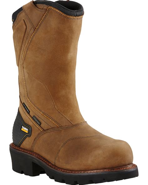 Ariat Men's Powerline Composite Toe Insulated Waterproof Work Boots ...