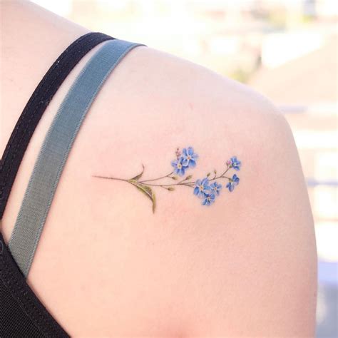 Forget-Me-Not Flower Tattoo Meaning in 2020 | Flower tattoo meanings ...