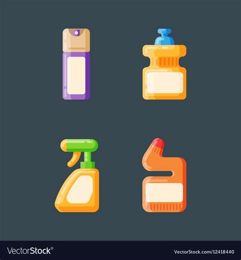 Bottle template blank package container Royalty Free Vector