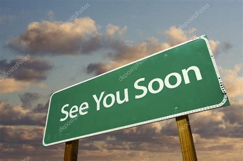 See You Soon Green Road Sign — Stock Photo © Feverpitch #2329094