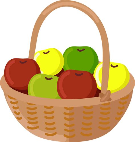 apple baskets - Clip Art Library