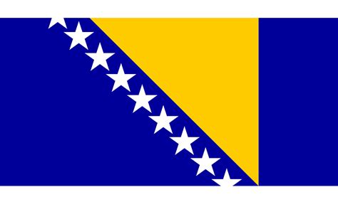 Bosnien und Herzegowina Flagge - fremdenverkehrsbuero.info