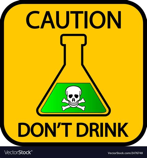 Danger chemicals sign Royalty Free Vector Image