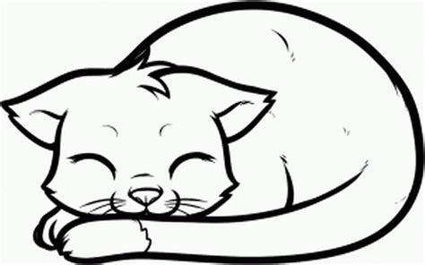 Cute Cat Laying Down Drawing - Cartoon Cat Laying Down Drawing ...