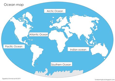 Ocean Map for Kids | Geography for Kids