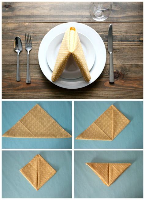 10 Ways to Fold Napkins | Fancy napkin folding, Napkin folding ...