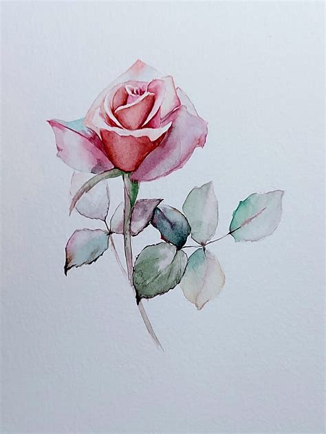 Beautiful Original Watercolor Flowers Artwork. Not a Print or - Etsy Norway