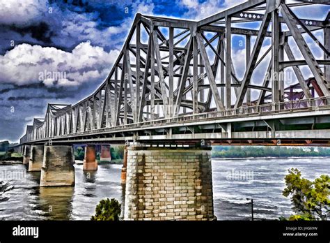 Mississippi River bridge at Memphis, Tennessee Stock Photo - Alamy