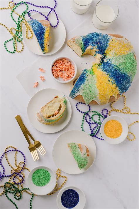 Homemade King Cake with Cream Cheese Filling | Baked Bree