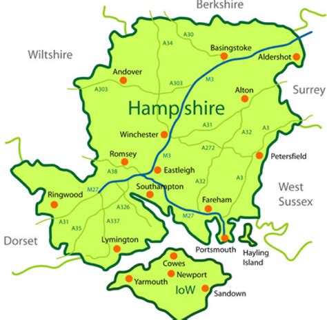 hampshire map