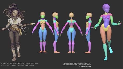 Block-Out Student Gallery | Personagem em 3d, Zbrush, Modelagem 3d