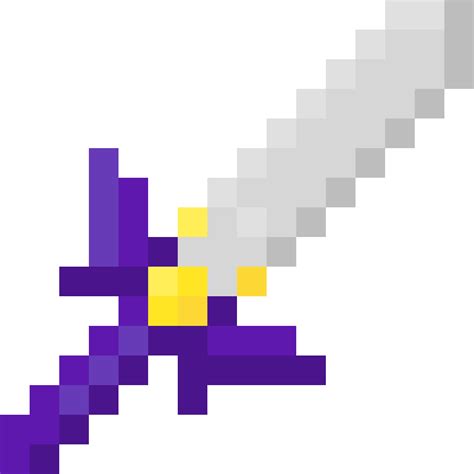 Minecraft Master Sword Pixel Art