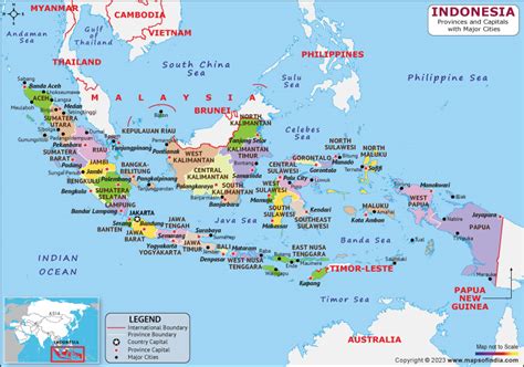 Indonesia Map | HD Political Map of Indonesia