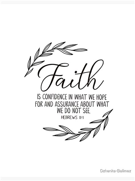 "Hebrews 11:1 Faith, Bible Verse Wall Art, Christian Home Decor ...