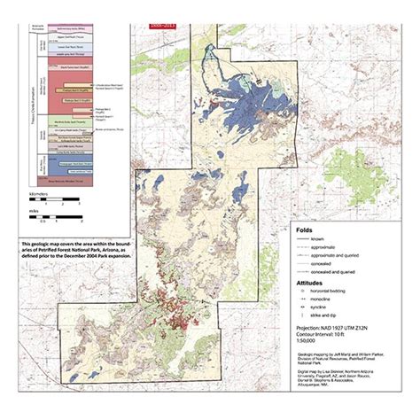 Geologic Map of Petrified Forest National Park, Arizona | PFMA