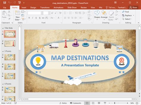 Animated Custom Maps PowerPoint Template