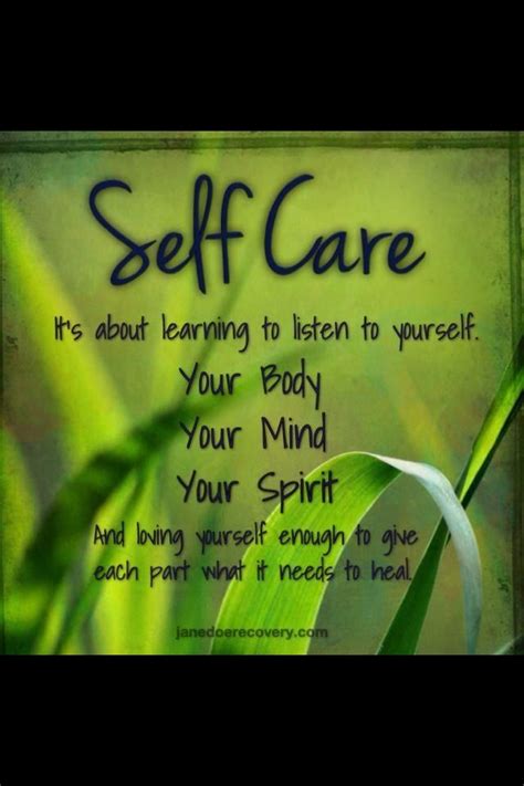 Self Care Quotes. QuotesGram