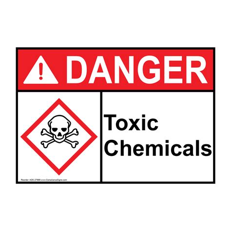 Danger Sign - Toxic Chemicals - ANSI-GHS