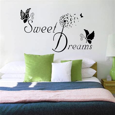 Creative Removable Stickers Sweet Dream Letters Living Room Bedroom ...