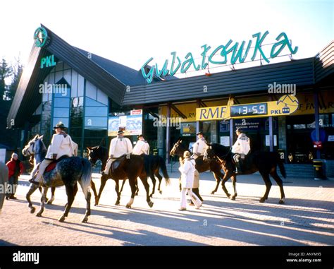 Poland Zakopane mountain people Gorale by Gubalowka Stock Photo - Alamy