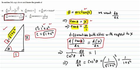 Derivation of the derivative of arctan(x) - YouTube