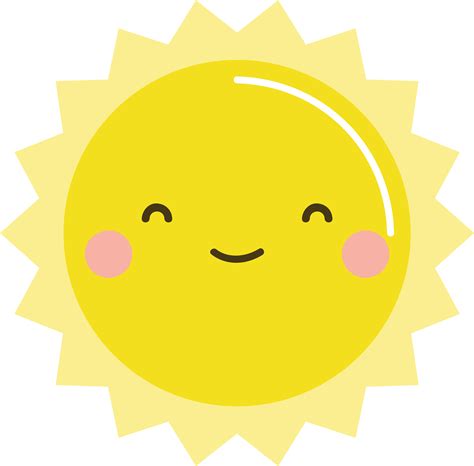 Free Kawaii Sun Clip Art /// - Kawaii Sun Clipart - Free Transparent ...