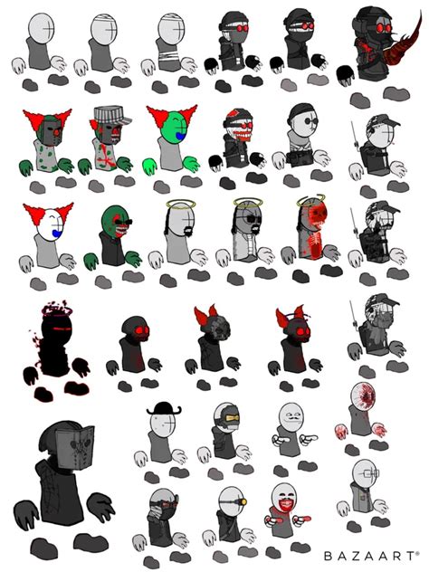 All madness combat characters in cup of coffee style V2 | Combat art ...