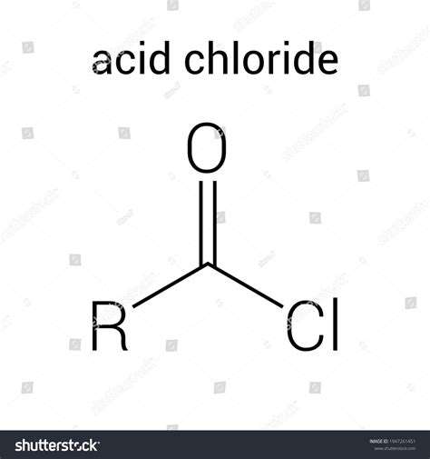 Chemical Structure Acyl Chloride Acid Chloride Stock Vector (Royalty ...