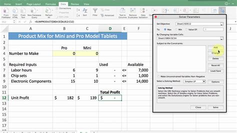 Linear programming excel solver examples - dadport