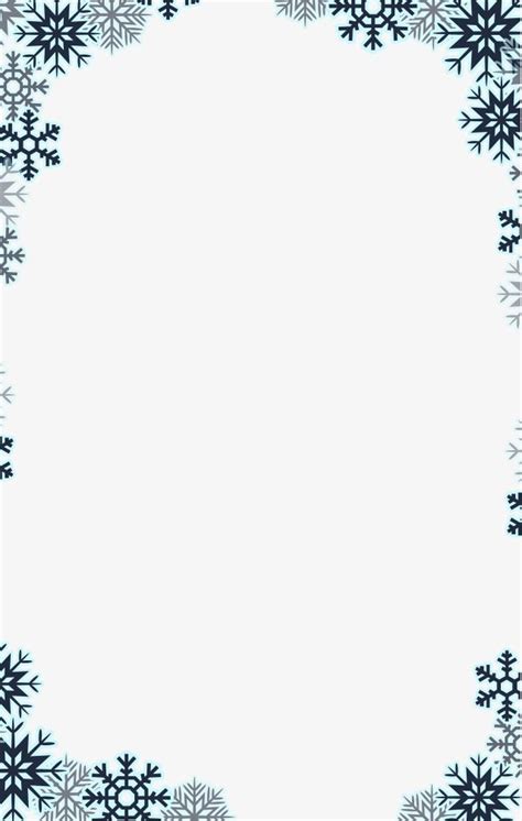 Snowflakes Border PNG Image, Snowflake Border, Snowflake, Border PNG ...