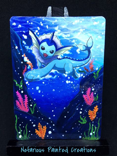 Vaporeon Painted Card : r/pokemon