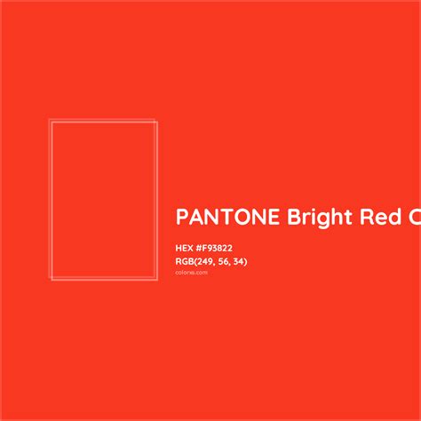 About PANTONE Bright Red C Color - Color codes, similar colors and ...