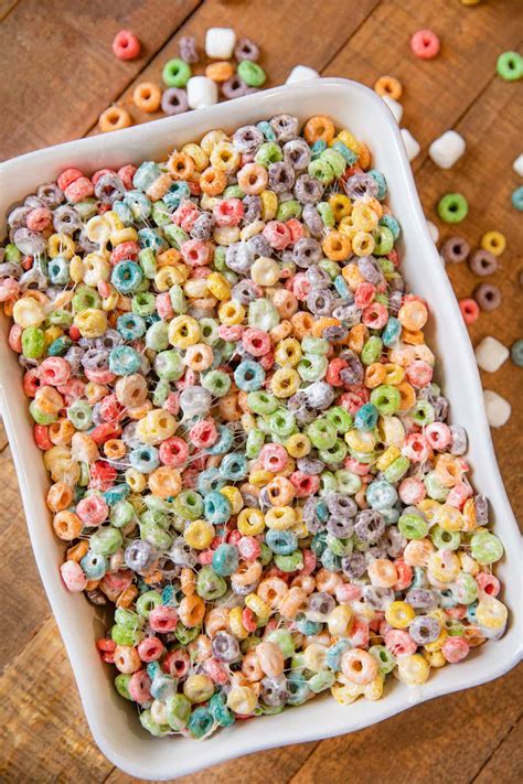 Fruit Loop Cereal Bars Recipe - Dinner, then Dessert