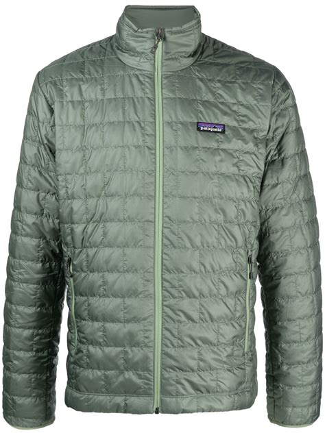 Patagonia logo-patch padded down jacket | Smart Closet