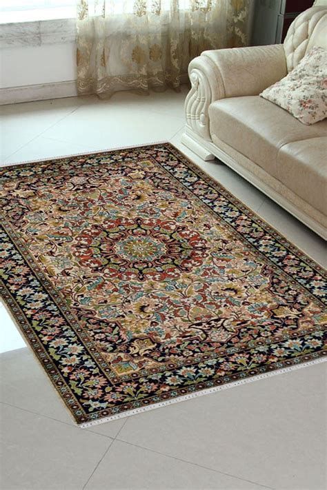 3X5 Tabriz Silk rug Nain | Kashmir Silk Rug | Rugs and Beyond