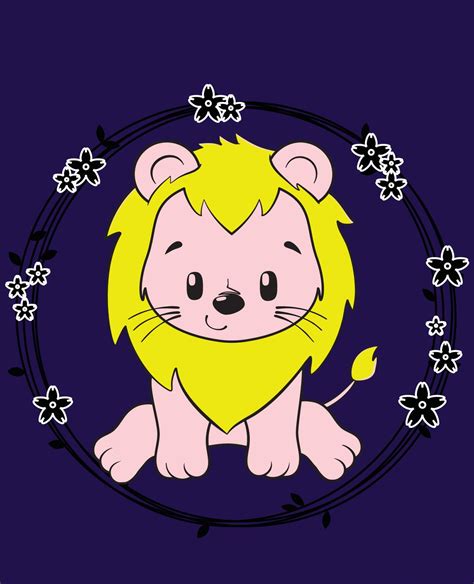 baby lion vector 8555068 Vector Art at Vecteezy