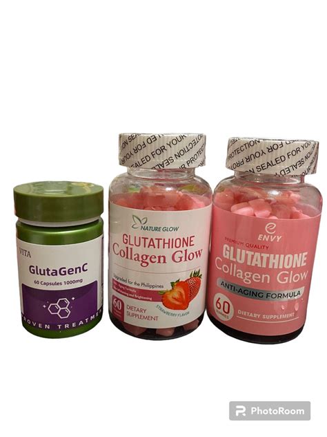 Glutathione Collagen Glow, Health & Nutrition, Health Supplements ...