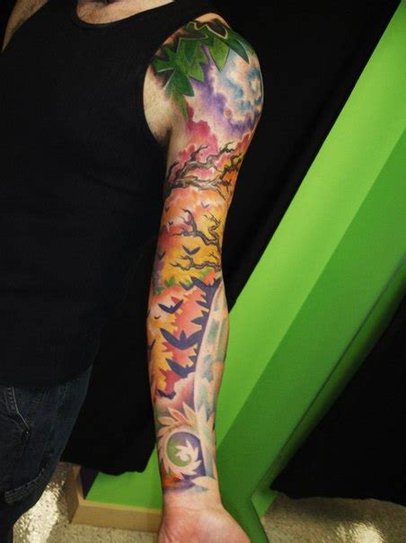 Forest Fire tattoo sleeve | Best Tattoo Ideas Gallery