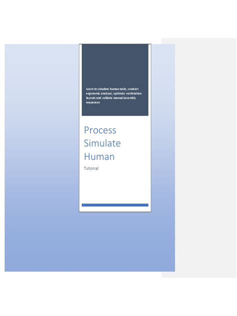 Tecnomatix Process Simulate Human | PDF | Simulation | Product Lifecycle