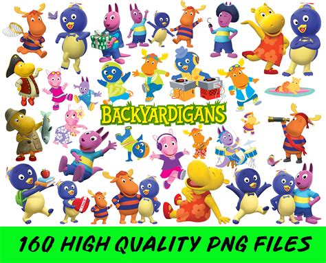 Backyardigans Clipart Backyardigans Characters Backyardigans - Etsy New ...