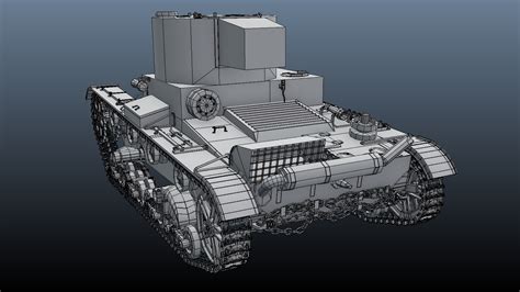 Tank T26 Vehicles Model - TurboSquid 1383667