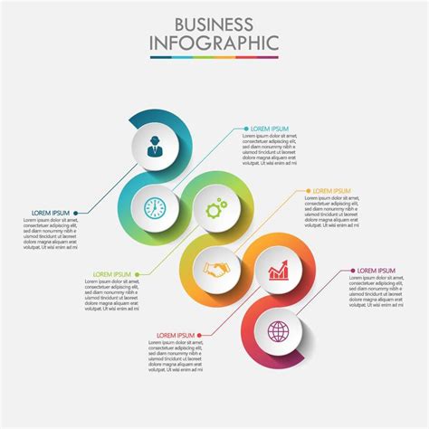 Business process infographic template 680085 Vector Art at Vecteezy