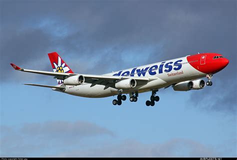 Edelweiss Air Airbus A340 HB-JMG (photo 11989) | Airfleets aviation