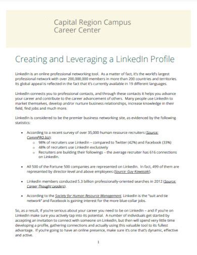 Linkedin Bio - 25+ Examples, Format, How to Draft, PDF