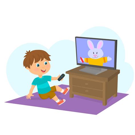 Kids Watching Tv Vector Art, Icons, and Graphics for Free Download