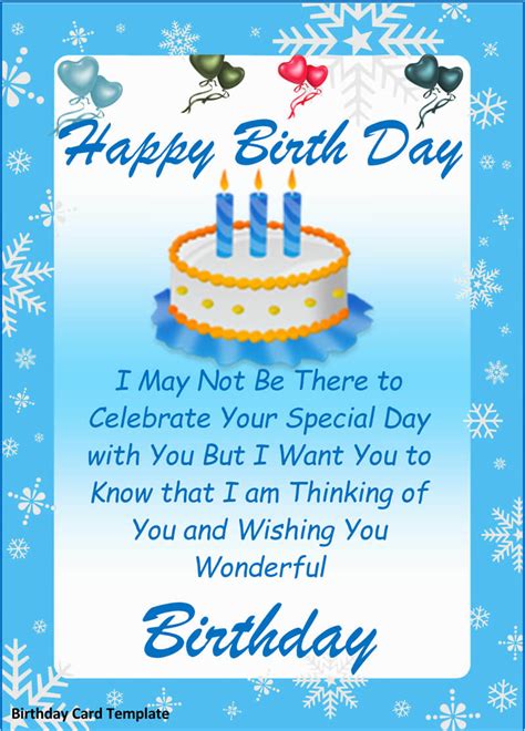 Free birthday card templates download - qosaposter