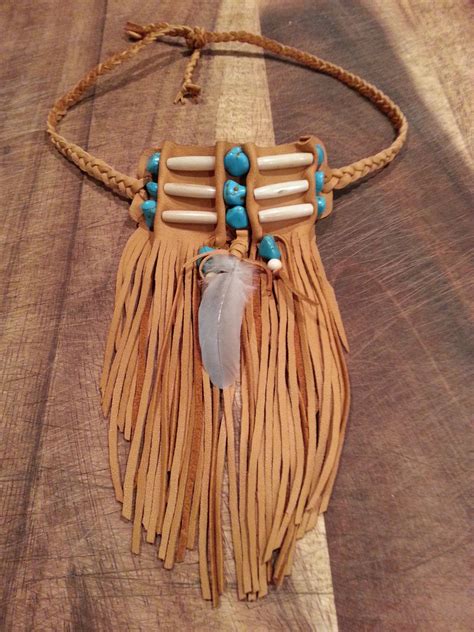 Native American bone beaded fringed choker by TribalTerri on Etsy ...