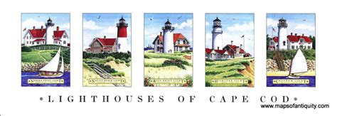 Cape Cod Lighthouses Map