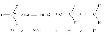 Which of the following intermediates is the most stable? a. primary ...