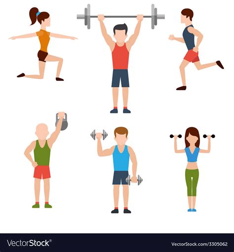 Cardio Warm Up Before Weightlifting Clipart